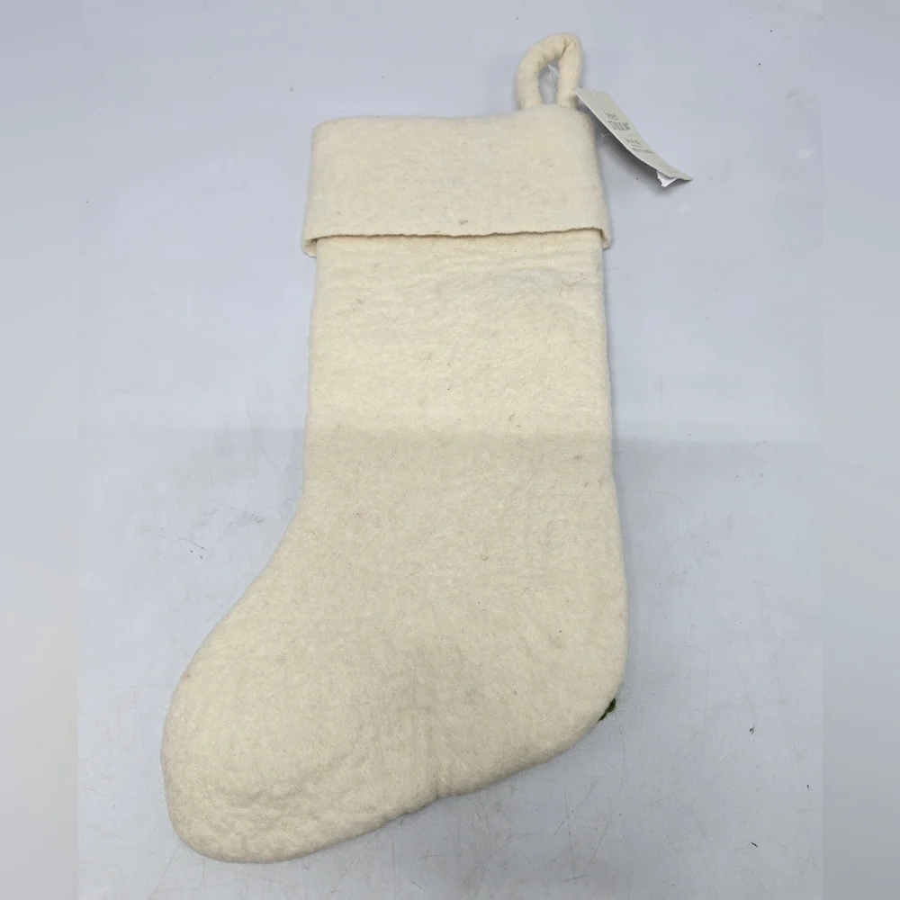NEW BENNETT Pottery Barn West Elm Felted Holiday Stocking